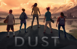An image of the logo for DUST, which leads to the game's homepage.